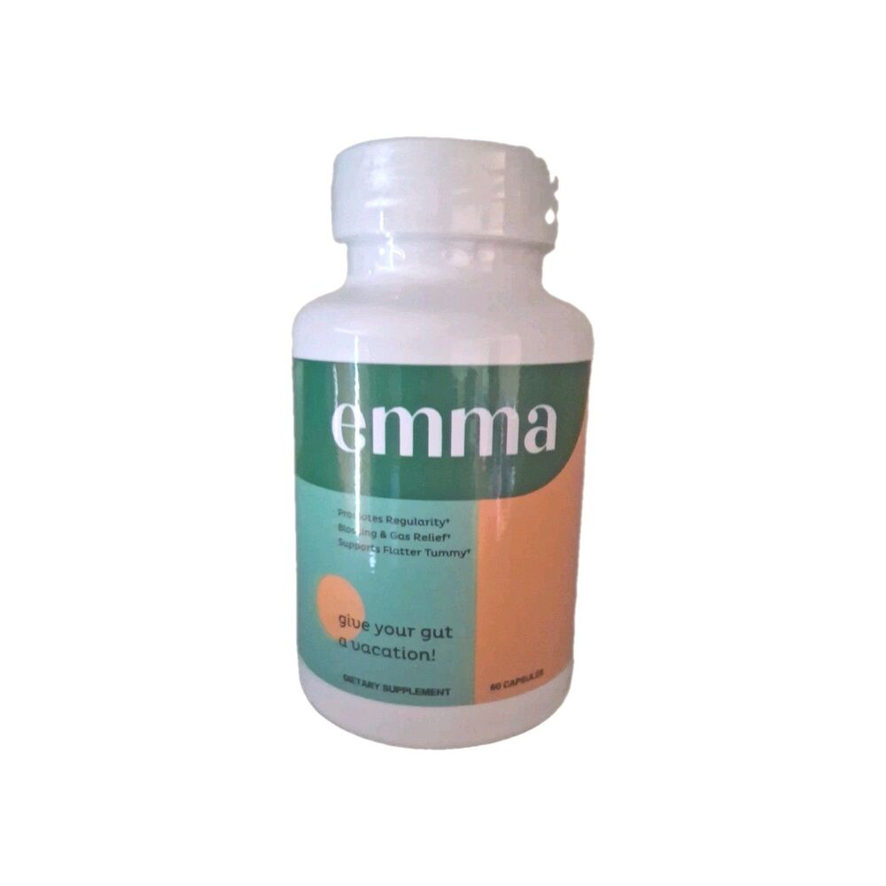 Emma Relief Daily Digestive Gut Health Supplement - 60 Capsules Brand New